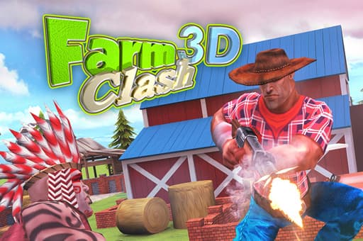 Farm Clash 3D — Free Cowboy Shooting Game Online Unblocked — gameplay screenshot